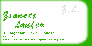 zsanett laufer business card
